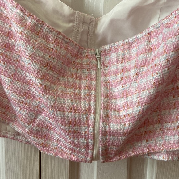 Cider NWOT Pink Tweed Plus Size Top - Picture 5 of 7